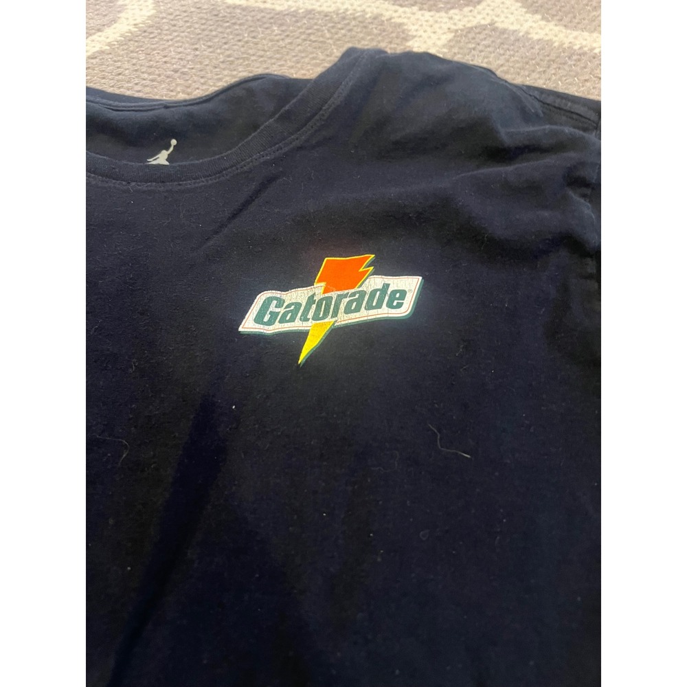 Jordan x Gatorade Long Sleeve Shirt Mens XL Black Jumpman Be Like Mike Logo - Picture 2 of 8